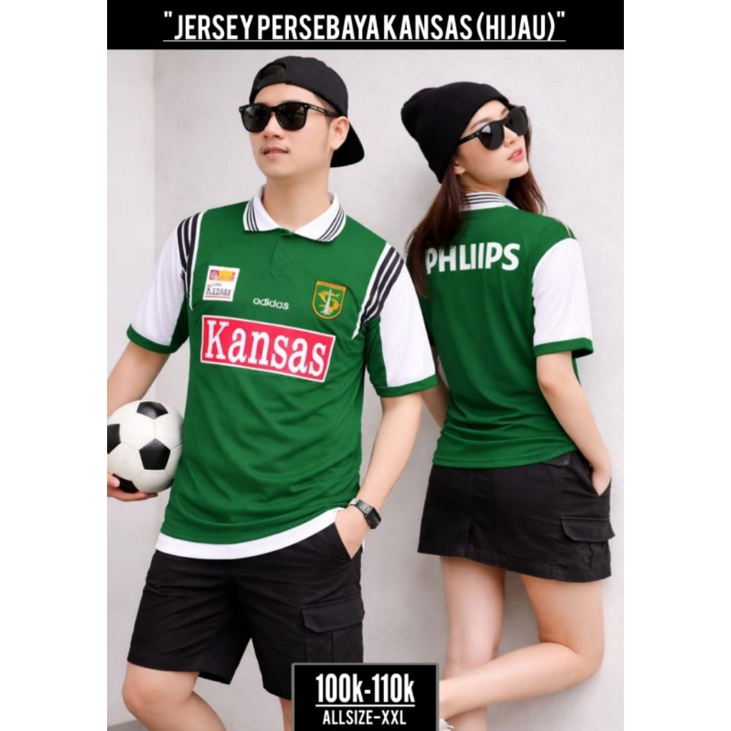 Jersey RETRO PERSEBAYA hijau (KANSAS)