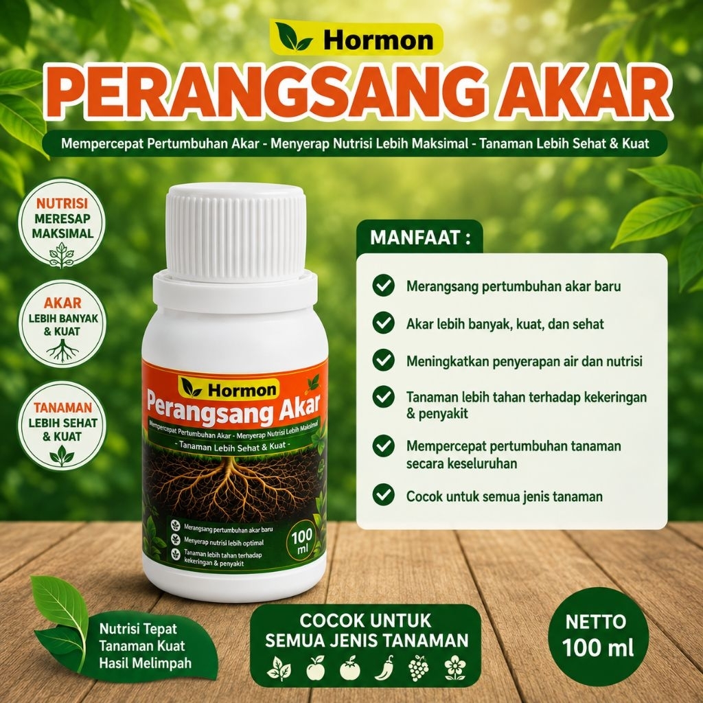 Cairan Hormon Perangsang Akar/Cairan Perangsang Akar/Nutrisi Perangsang Akar isi 100ml