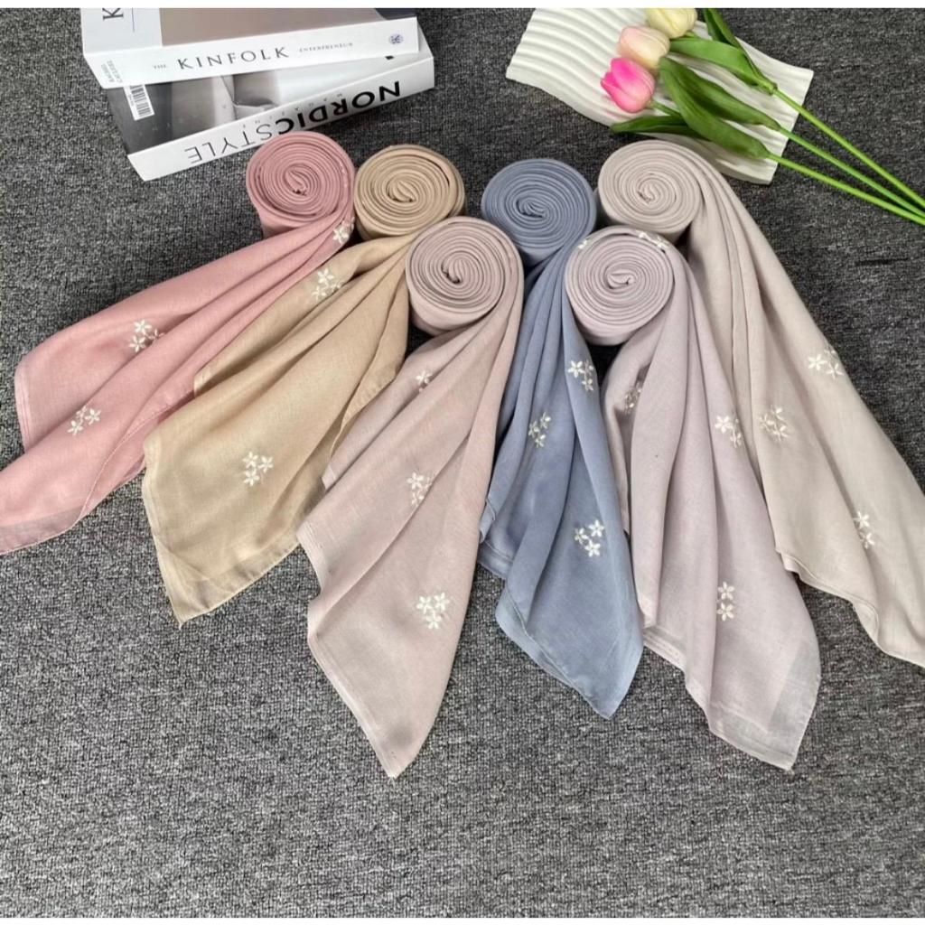 VARISHA - Hijab Segi Empat Paris Jadul Motif Bordir