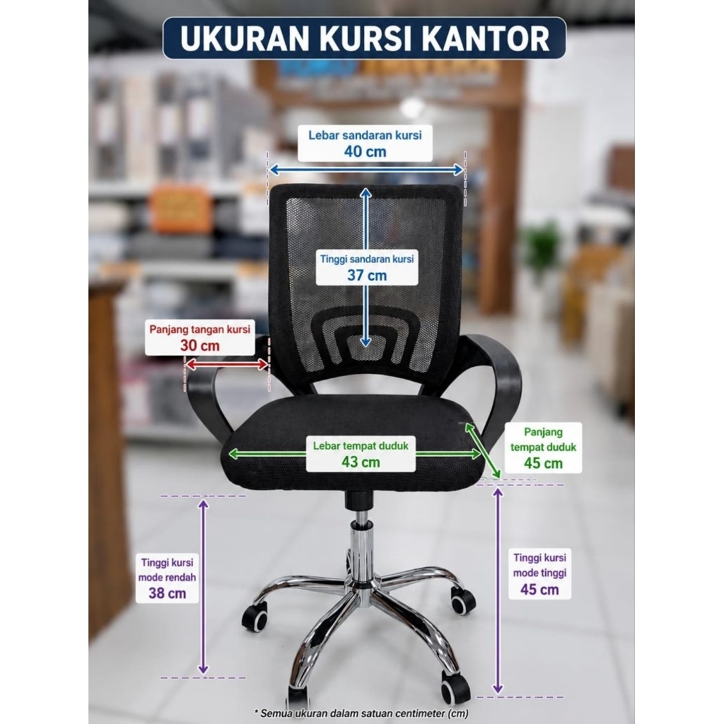 Kursi Kantor Hidrolik Manado