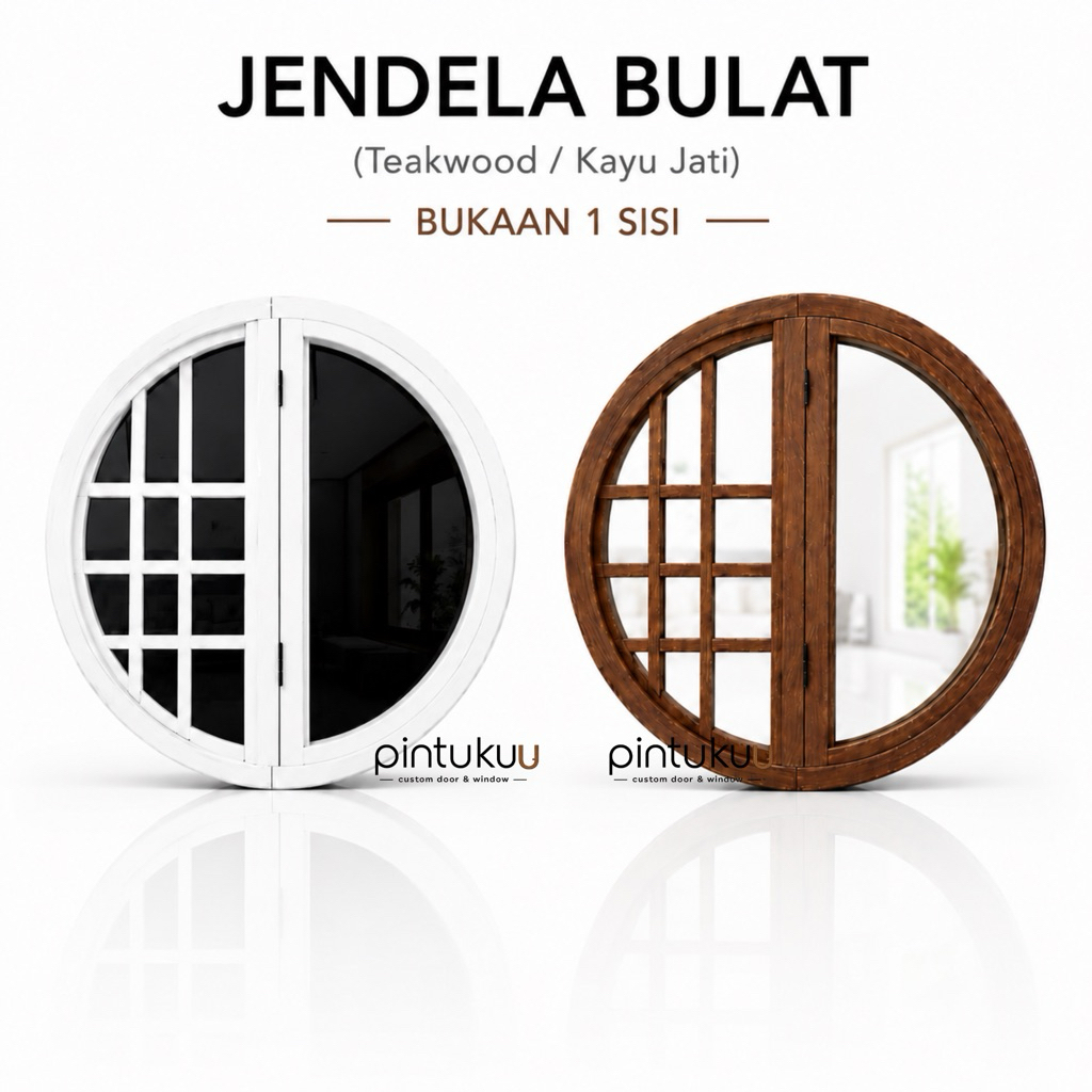 Jendela Rumah Minimalis Modern Kusen jendela Bulat - Kusen Jendela Bulat Aesthetic - JB3