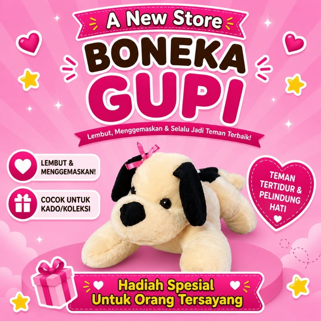 Jual Boneka Guguk GUPY Guppy murah cocok untuk mainan anak boneka lucu bandung