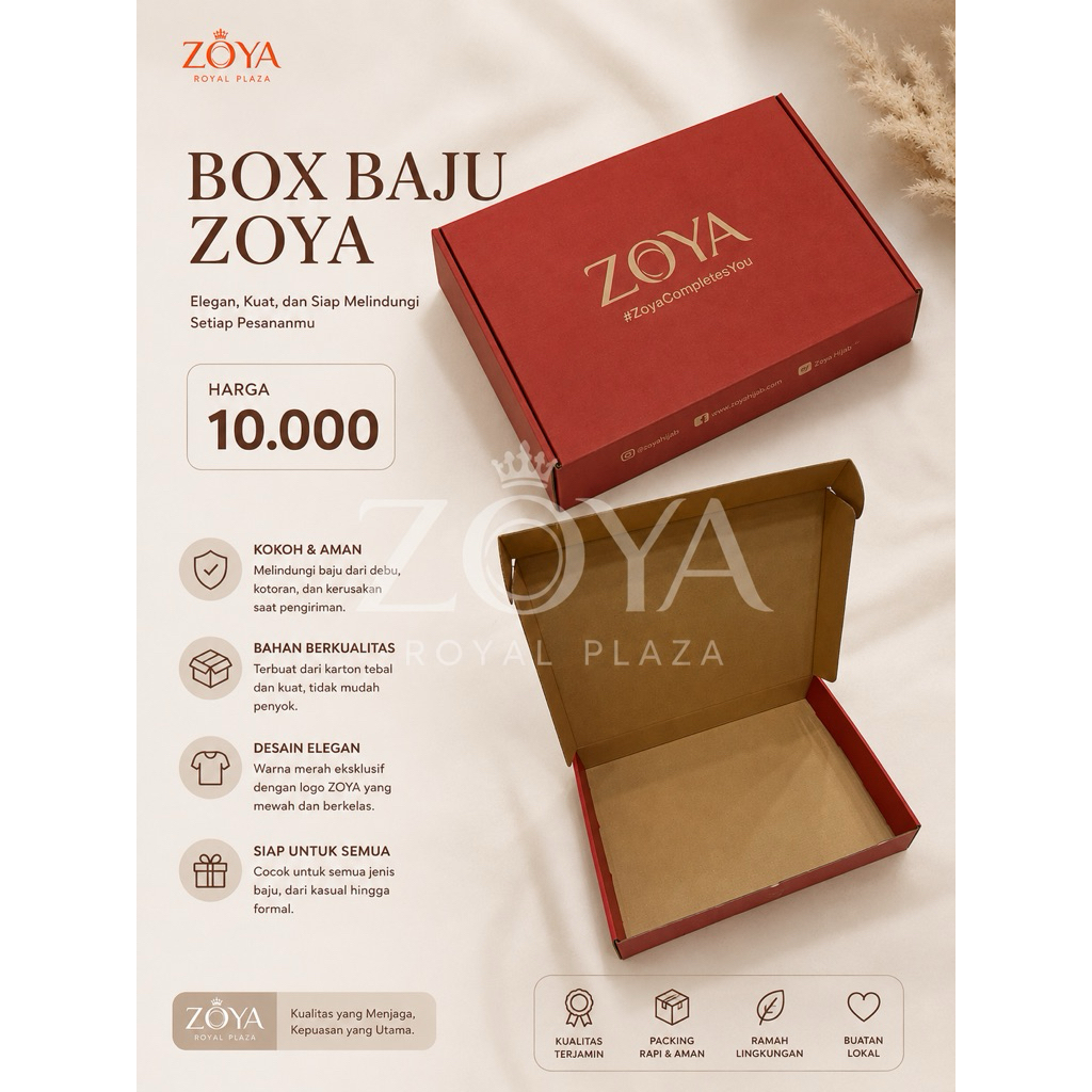 Zoya Box Packaging Baju/Busana