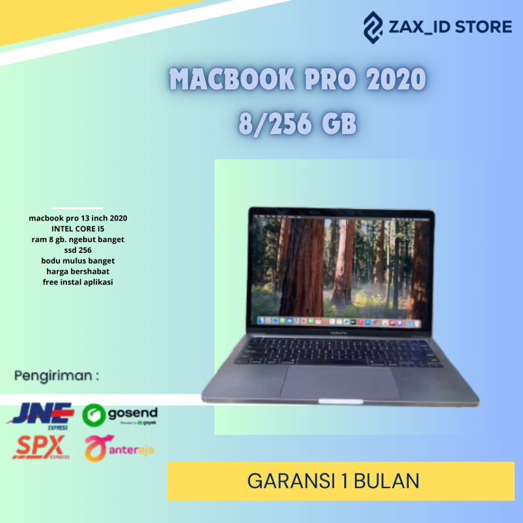 Macbook pro 13 inch retina 2020 ssd 256