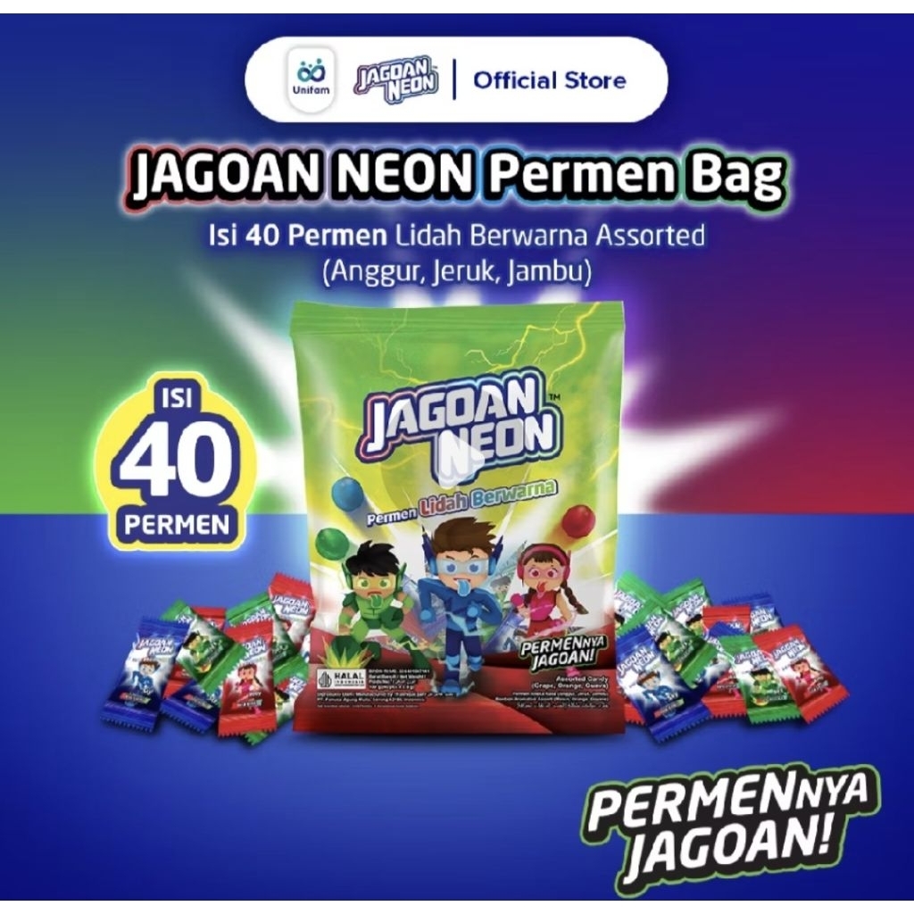 Permen Jagoan Neon Aneka rasa