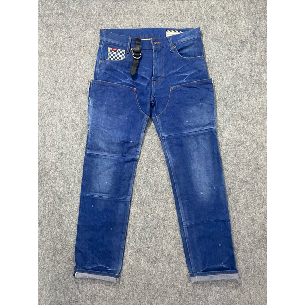double knee pants jeans vans x wiliam wall