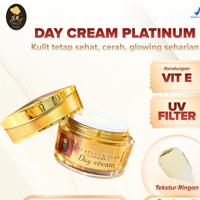 JM Glow Beauty Daycream Platinum - Cream Pagi Platinum - JM GLOW CANGGU - JM GLOW MOJOKERTO