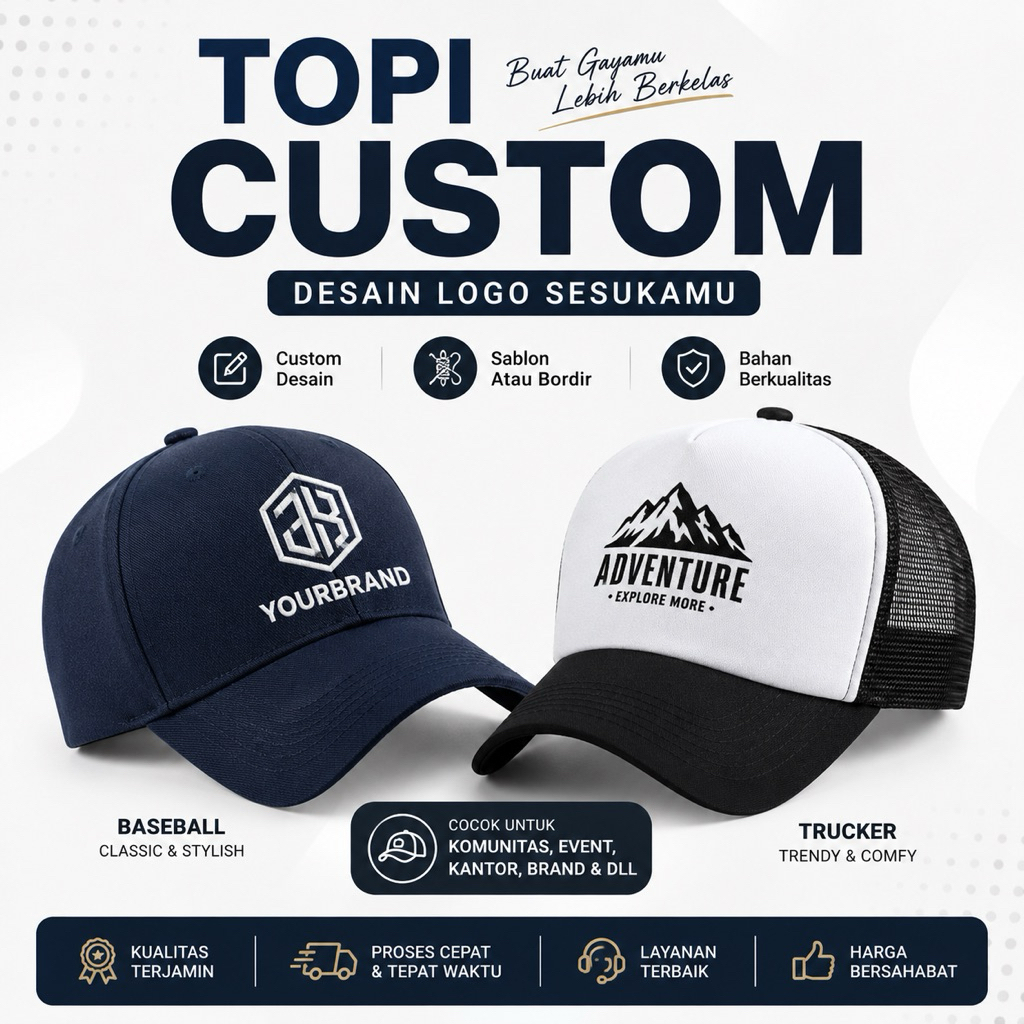 Topi Custom Premium