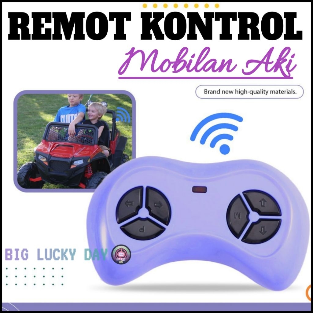 REMOTE CONTROL MOBIL AKI ANAK BLUETOOTH 2.4GHZ JR-RX-6V SPAREPART MOBILAN MAIANAN AKI PLIKO PMB WIMC