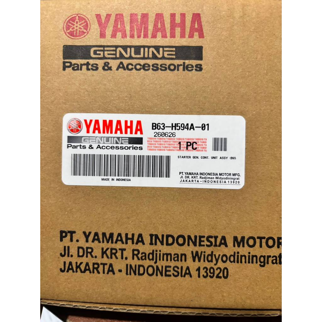 (YGP) Ecu B63-H594A-01 Original Yamaha Genuine Parts Ecu Aerox 155 OLD Non keyless Non ABS 2017-2019