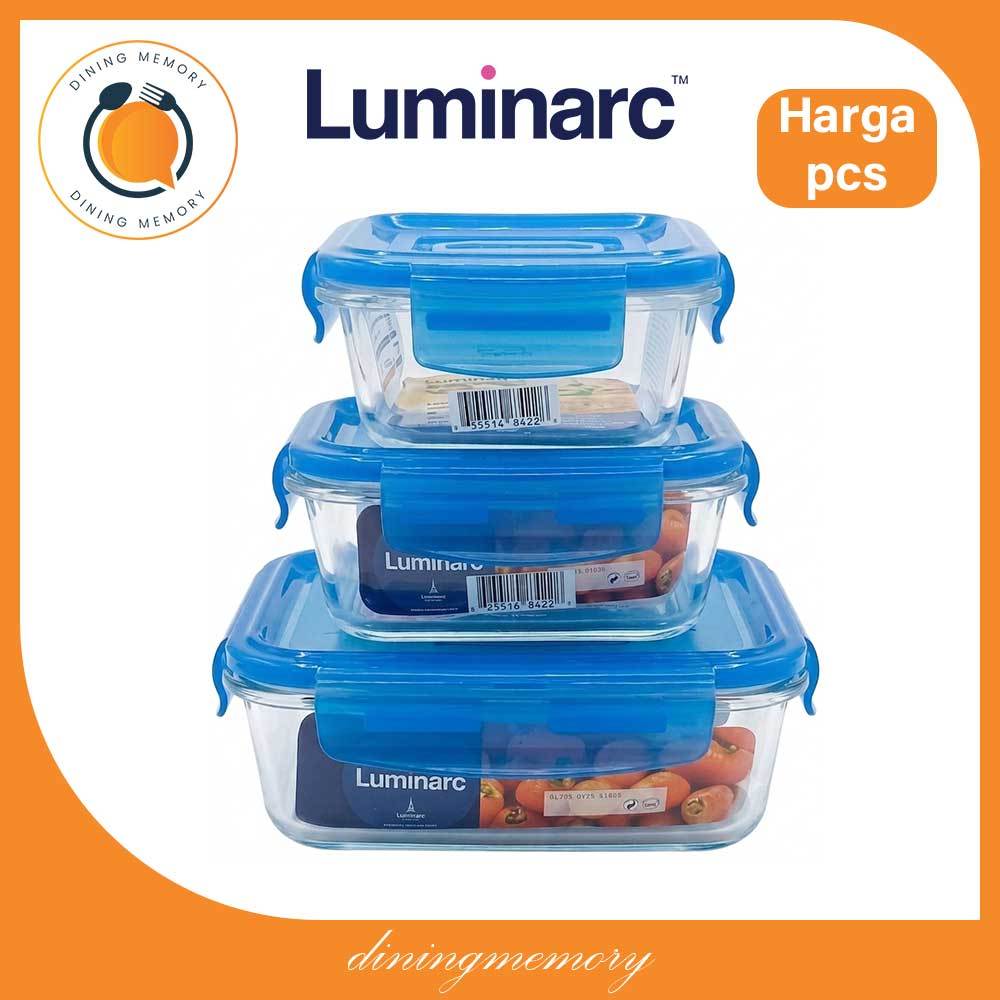 Luminarc  Tempat Makan Segi Pure Box Per Pcs