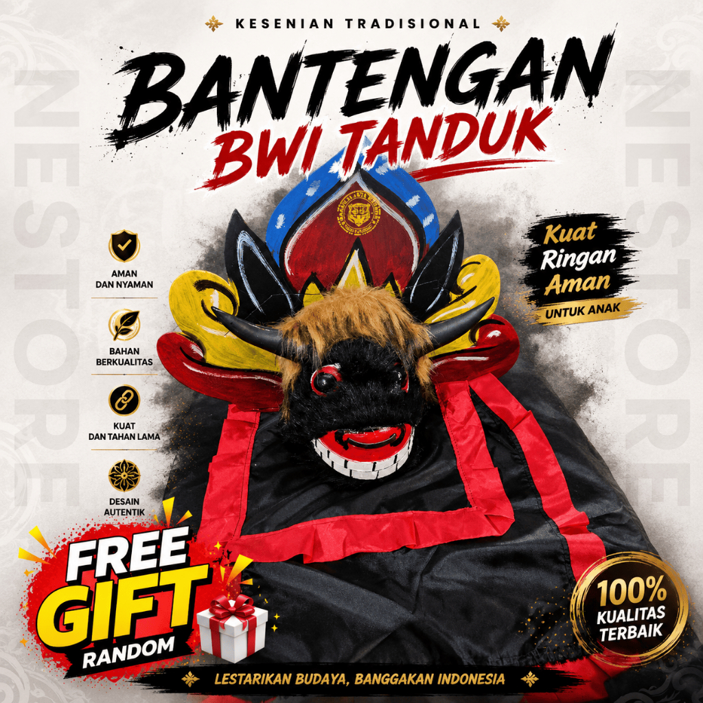 [NESTORE]BANTENGAN BWI-BANTENG SPON-BANTENGAN TANDUK TANPA TANDUK