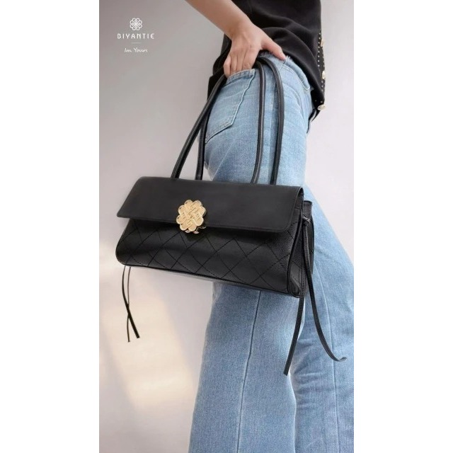 BIYANTIE Buggatte Shoulder Bag Premium Genuine Leather - Tas Bahu Jinjing Tas Wanita Bahan Kulit Sap