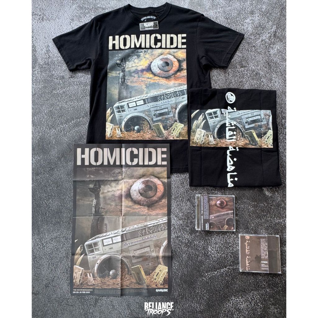 T-shirt Official | Homicide - The Nekromegamixx Bundle (Include CD + Free Poster)