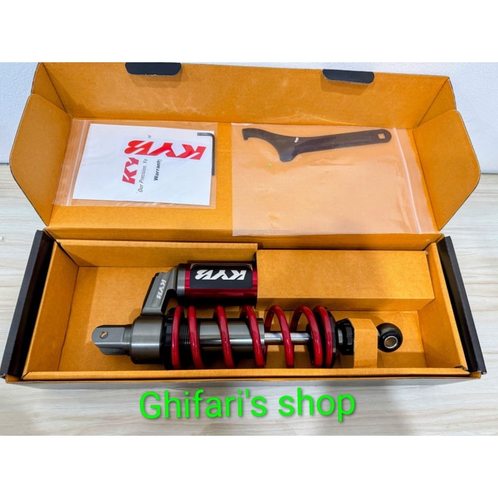Shockbreaker KYB K-Elite Yamaha Mio 300mm Original Warna Merah
