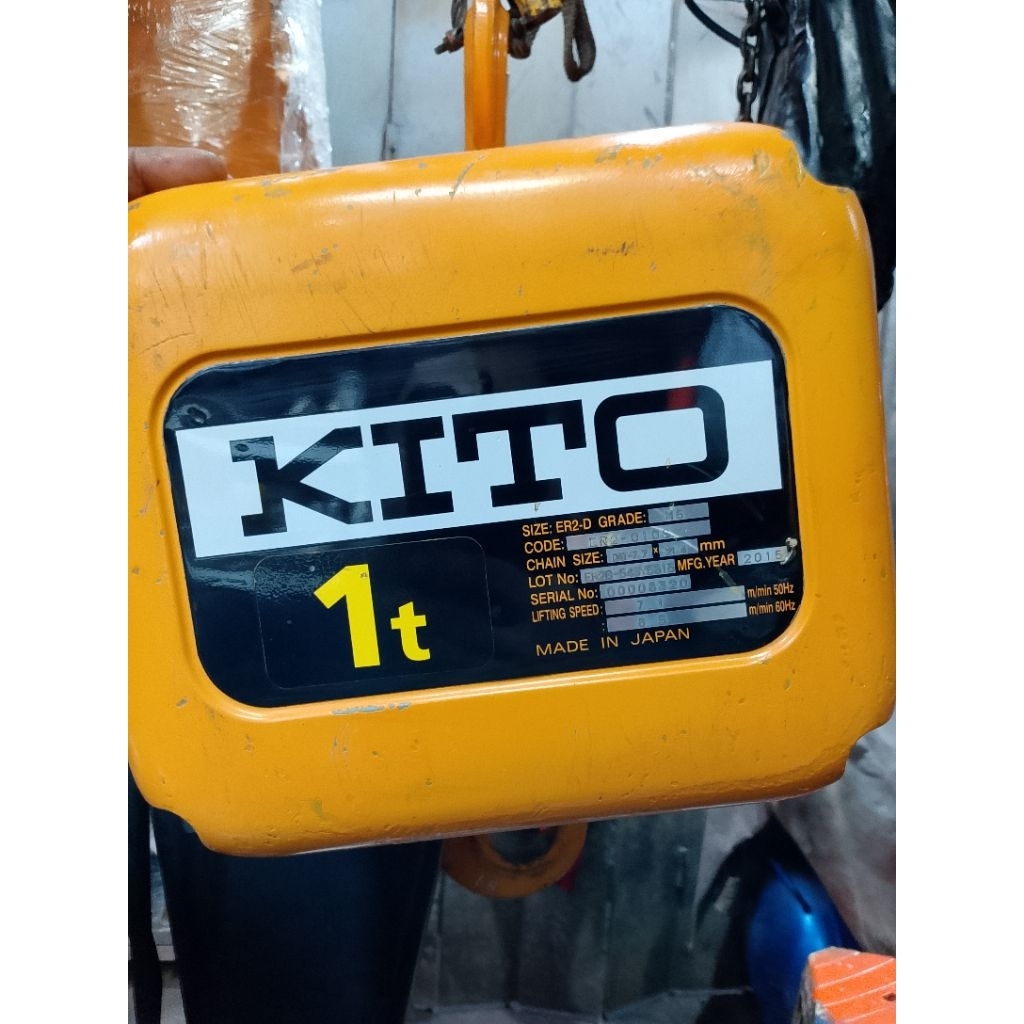 electric hoist chain kito 1 ton b 3 k 4 s
