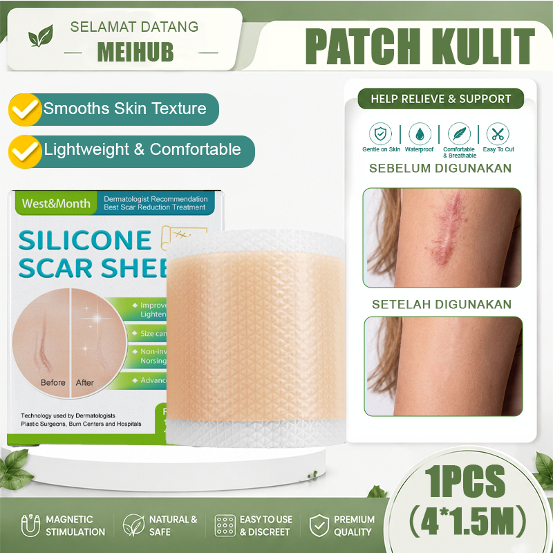 Dermaline Silicone Keloid 1Roll Keloplast Silicone Keloid Plester Scar Tape Keloid Bekas Luka