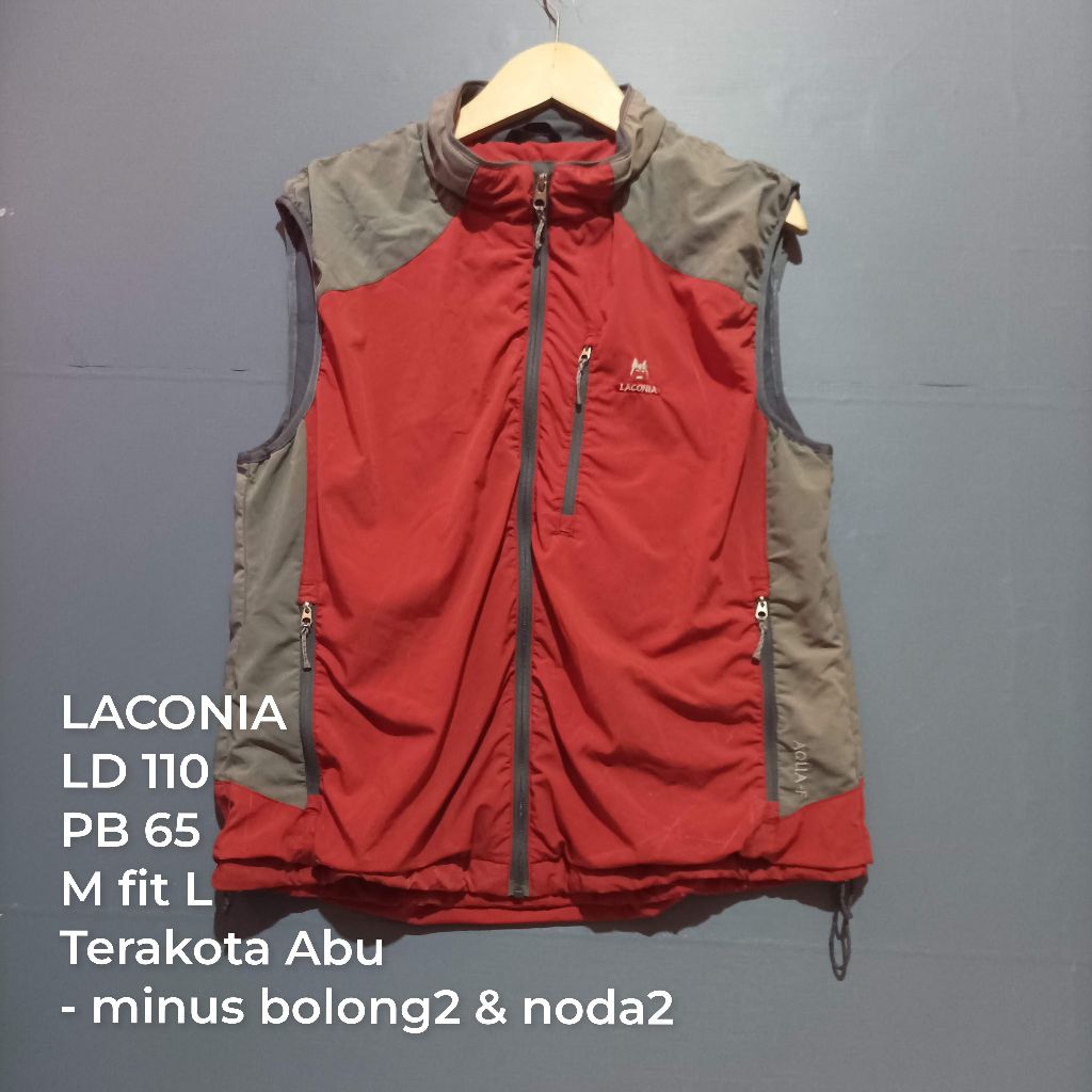 Vest Rompi Minus brand Laconia bahan parasut second bekas pakai
