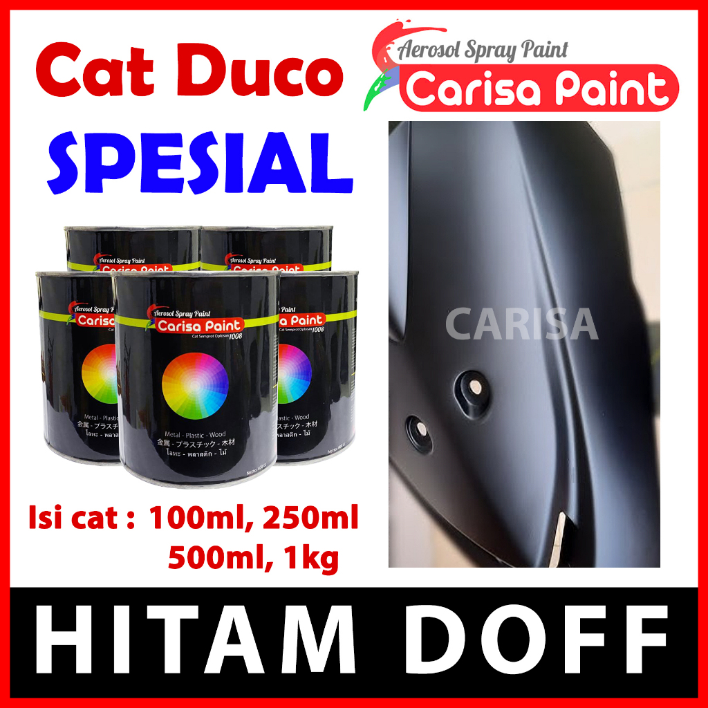 Cat Black Doff Hitam Doff Matt Carisa Paint Carisa Paint Cat Candytone Candy Spesial Cat Duco Mobil 