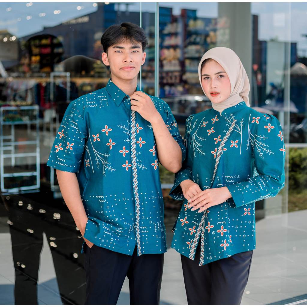 Benang Raja Batik Couple Katun Tirta Kembang (SARIMBIT BATIK DAPAT DIBELI TERPISAH)