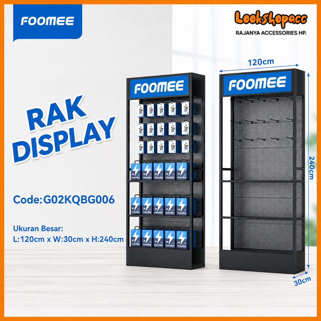 FOOMEE Rak Besar / DAP Rak Besar / USAMS Rak Besar Rak Pajangan Accessories 240 x 120 x 30 cm Lemari