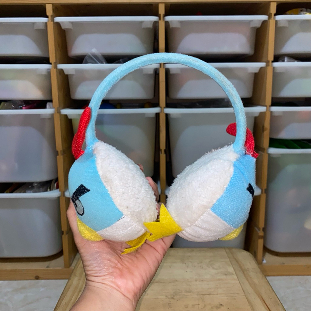 Earmuff Angry Birds Biru Original – Penutup Telinga Musim Dingin Karakter Blue Bird Plush Anak