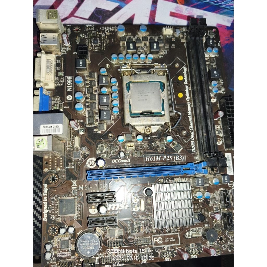 MOTHERBOARD MSI H61M-P25