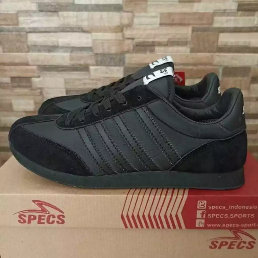 TERLARIS Sepatu sekolah specs 104 hitam, untuk pria/wanita original size 32-44 Bisa Cod