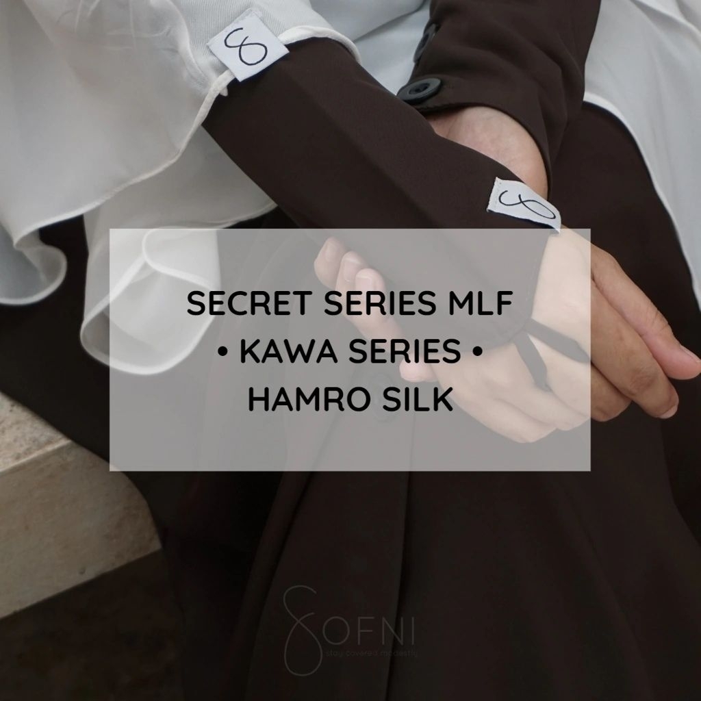 BY SOFNI KAWA HAMRO SILK DRESS ONLY ONE TONE HAZELNUT L | COFFEE BROWN XL | FREE TOTEBAG SOFNI