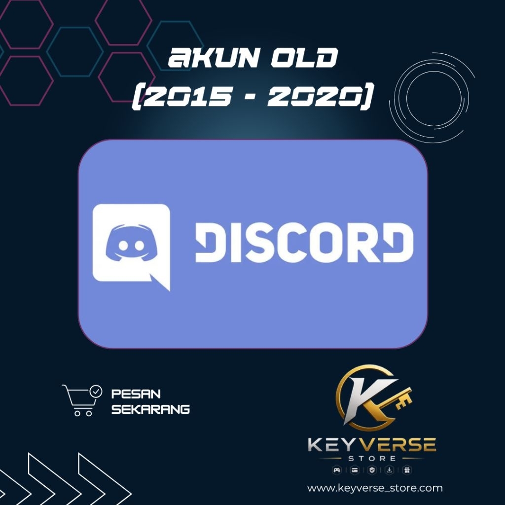 AKUN DISCORD OLD 2015–2020 | FRESH | PRIVATE | SIAP PAKAI