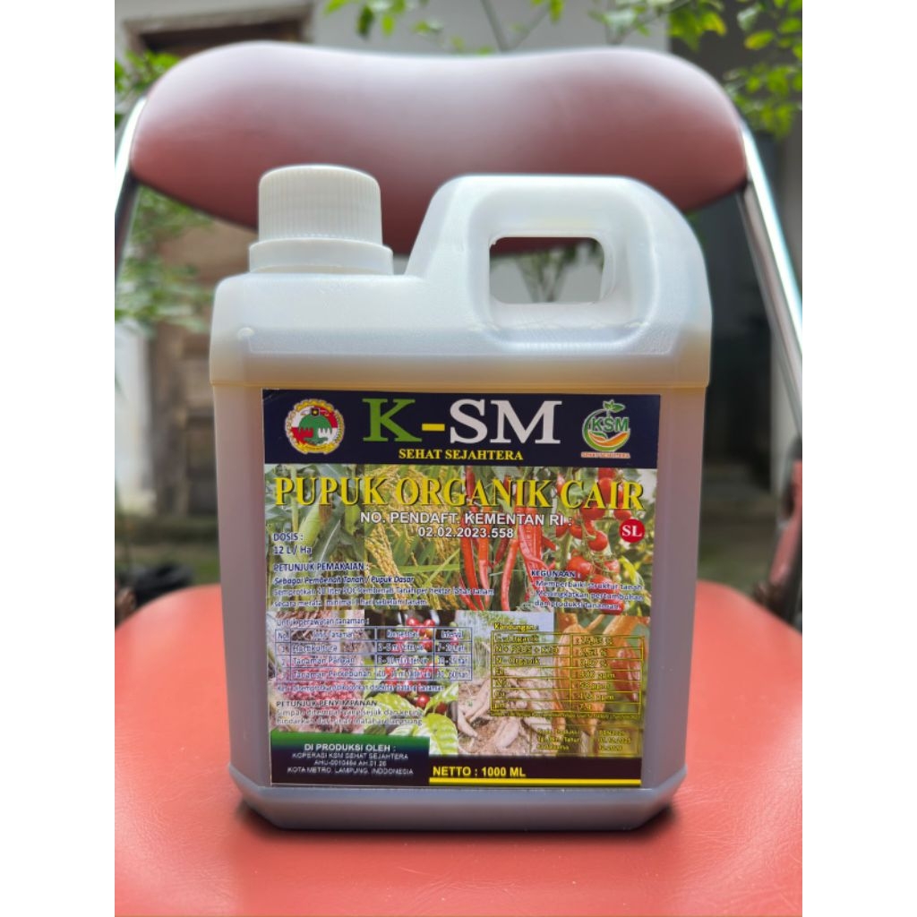 Pupuk organik /Pupuk Cair KSM Untuk Semua Tanaman / 1liter