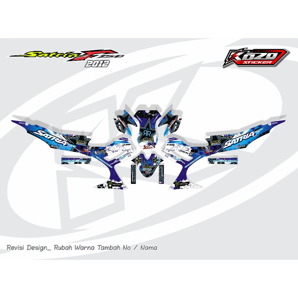 Decal Satria Fu Barong 2012 Full Body Stiker Satria Fu Barong 2012 Full Body Striping Satria Fu Baro