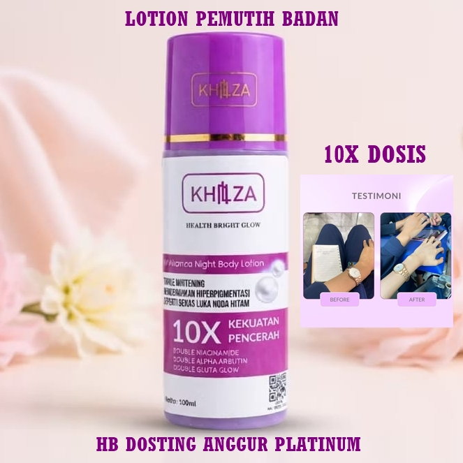 LOTION DOSTING ANGGUR PLATINUM MALAM | HB DOSTING BPOM | LOTION LN KANZA BODY WHITENING | HB PEMUTIH