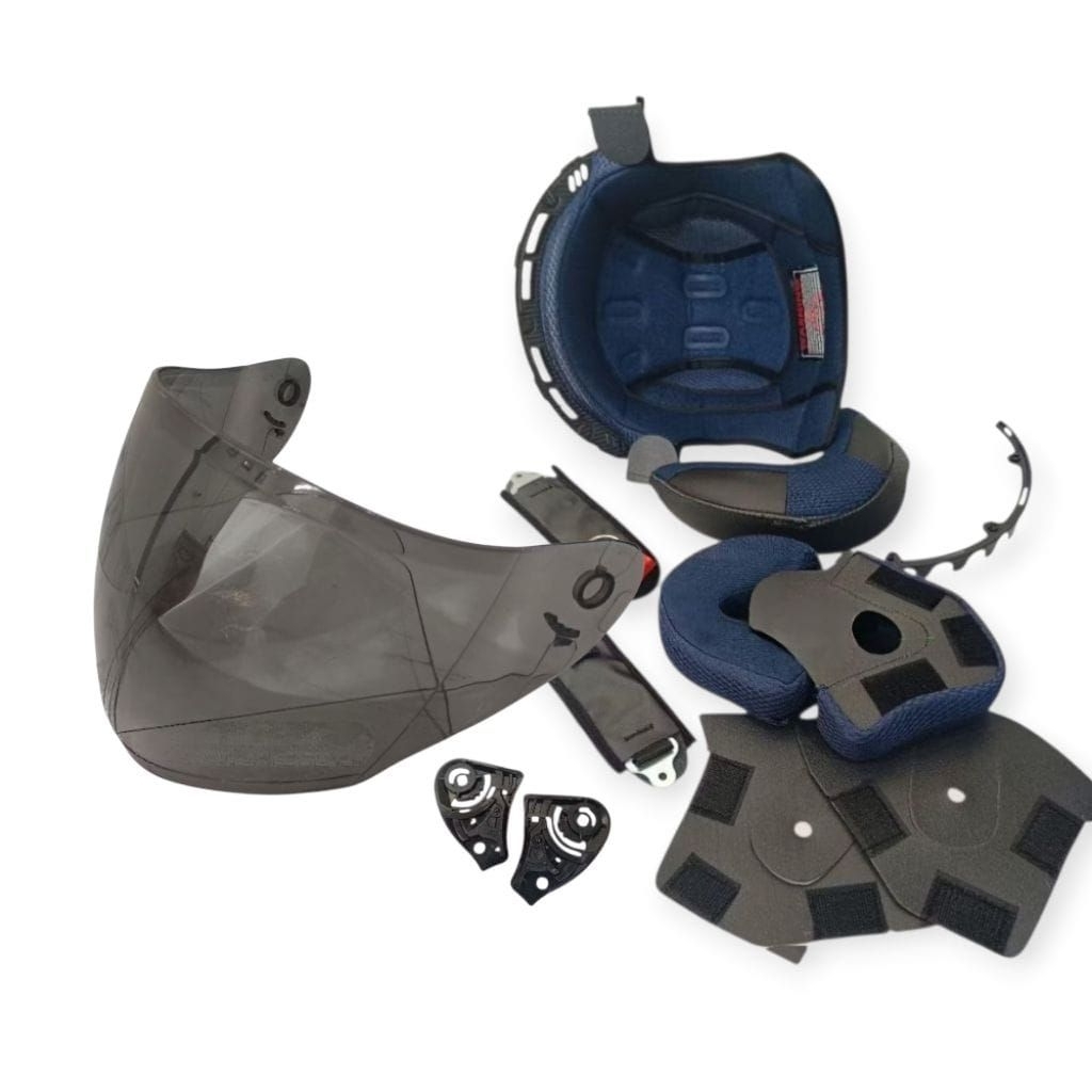 Paket Busa helm GMT  fullset  + tali helm + kaca ink GMT
