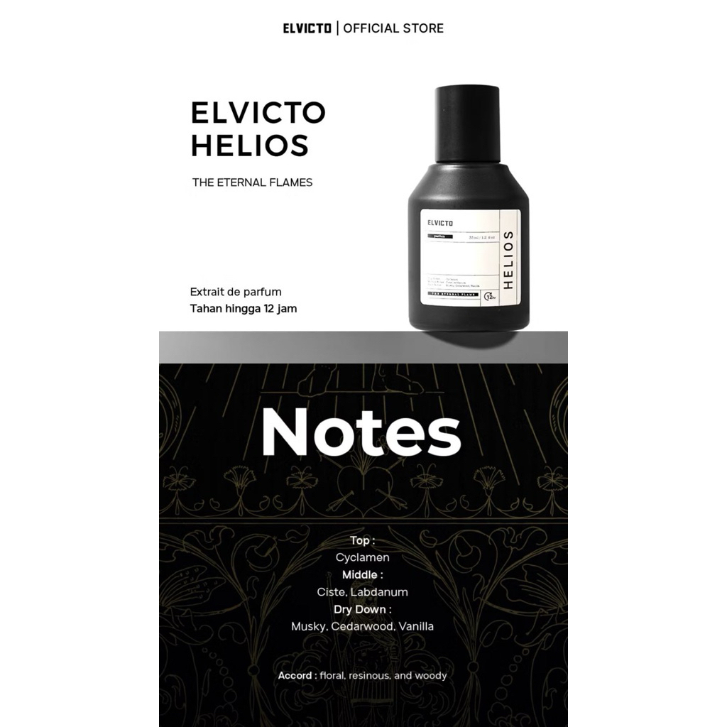 PARFUME ELVICTO HELIOS | Extrait de Parfume