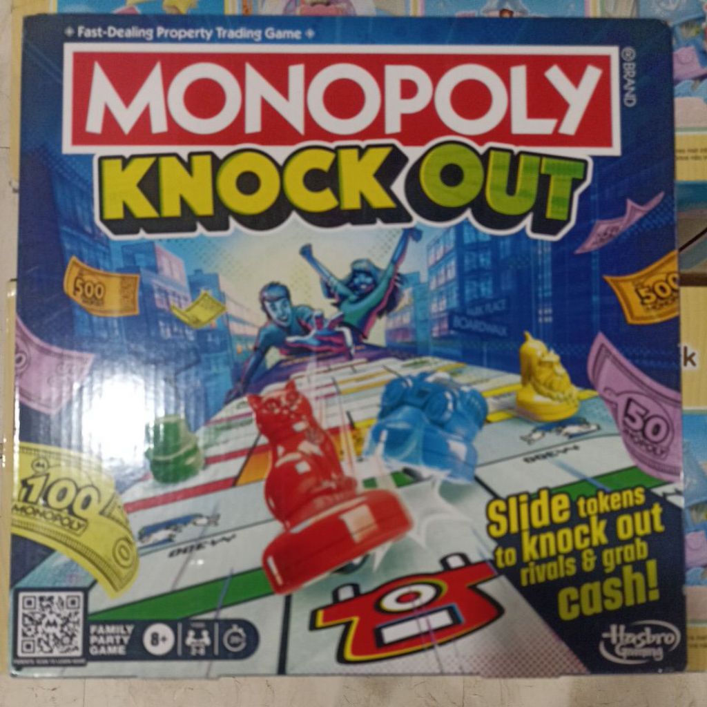 mainan board game monopoly knock out