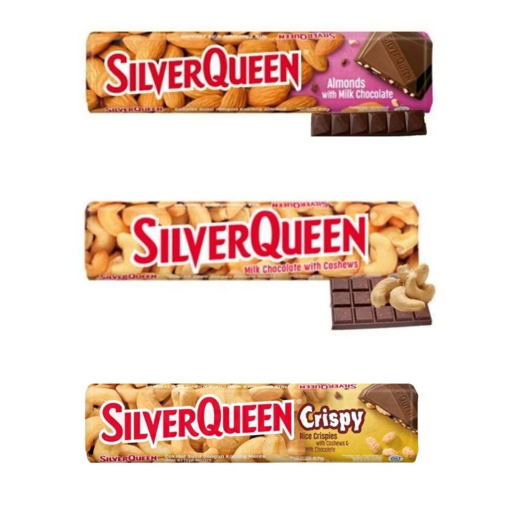 SilverQueen Chocolate Bar Crispy 52gr Coklat Batang Renyah