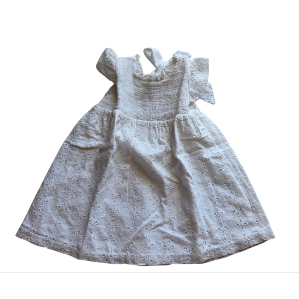 PRELOVED DRESS PUTIH DONDOLO | dress baby | dress anak | katun | 12 bulan | like new | KOLEKSI PREMI