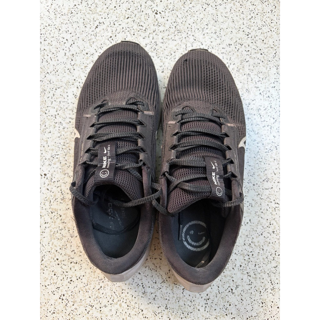 preloved sepatu lari running shoes nike air zoom pegasus 40 hitam black second bekas 42 authentic or