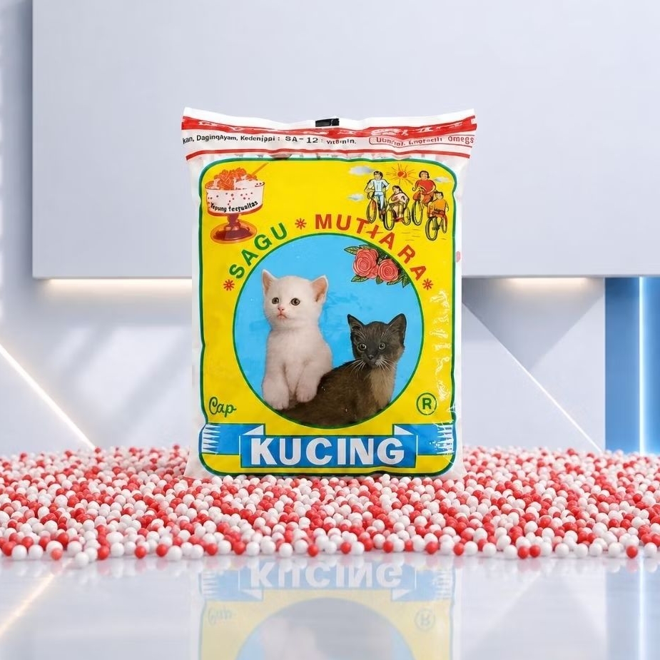 Sagu Mutiara Cap Kucing 100gr - Bahan Bubur Mutiara & Es Campur