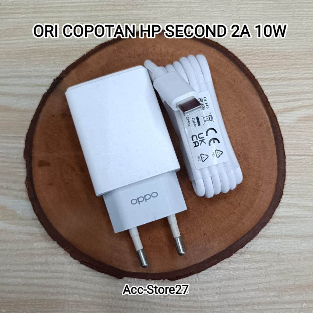 Charger ORI Cabutan Opo A16/A18/A54s/A5/A9 2020 10Wat 2A ORI Cabutan Bawan HP Second TYPE C