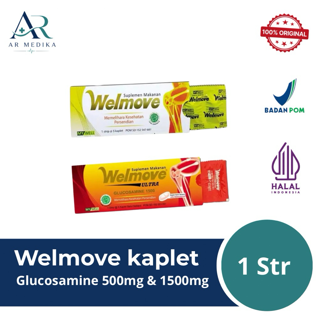 Welmove kaplet glucosamine 500mg / 1500mg