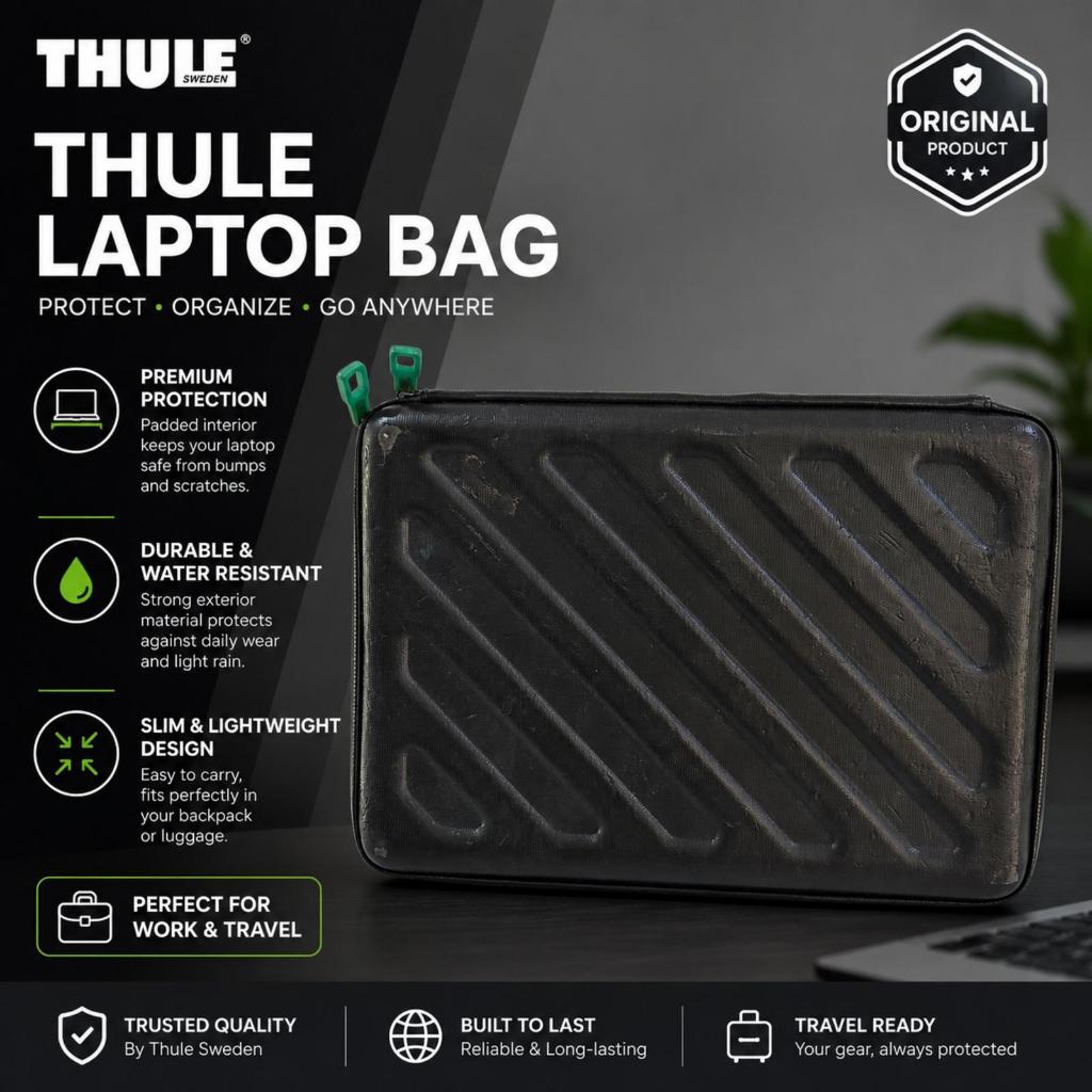 THULE Laptop Bag Black Used Tas Laptop