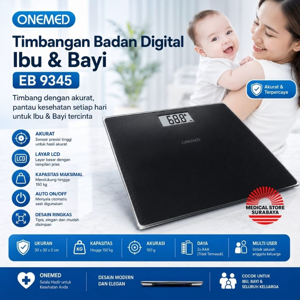 Timbangan Digital Ibu dan Bayi Onemed EB 9345