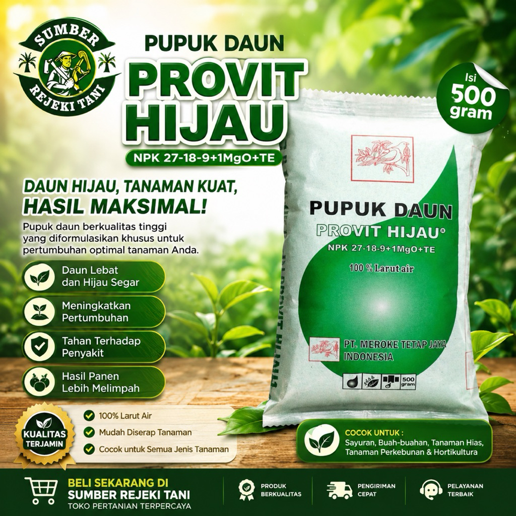 Pupuk Meroke Provit Hijau 500 gram