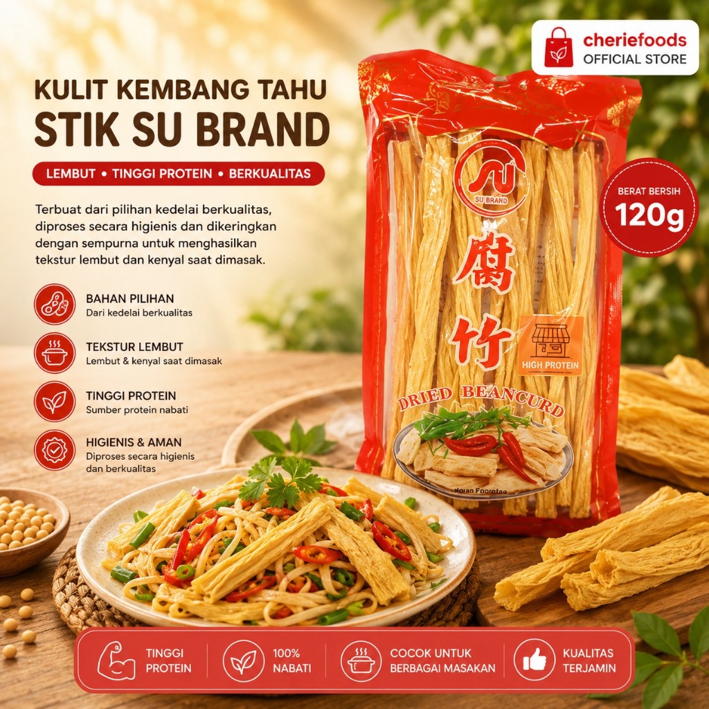 Kulit Kembang Tahu Kering Dried Beancurd 120 Gr Halal