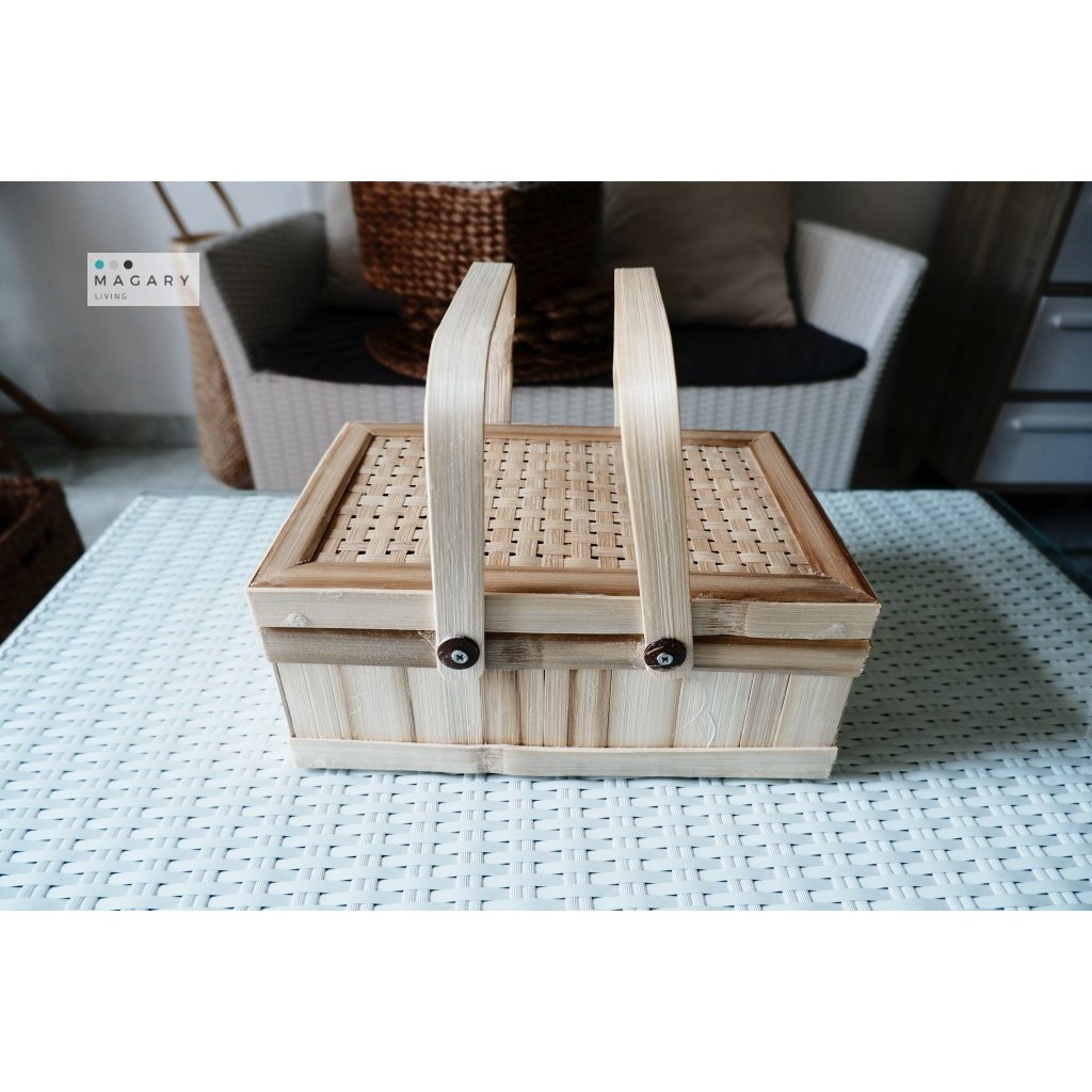 Fox Bamboo Box - kotak bambu - anyaman bambu - tas bambu