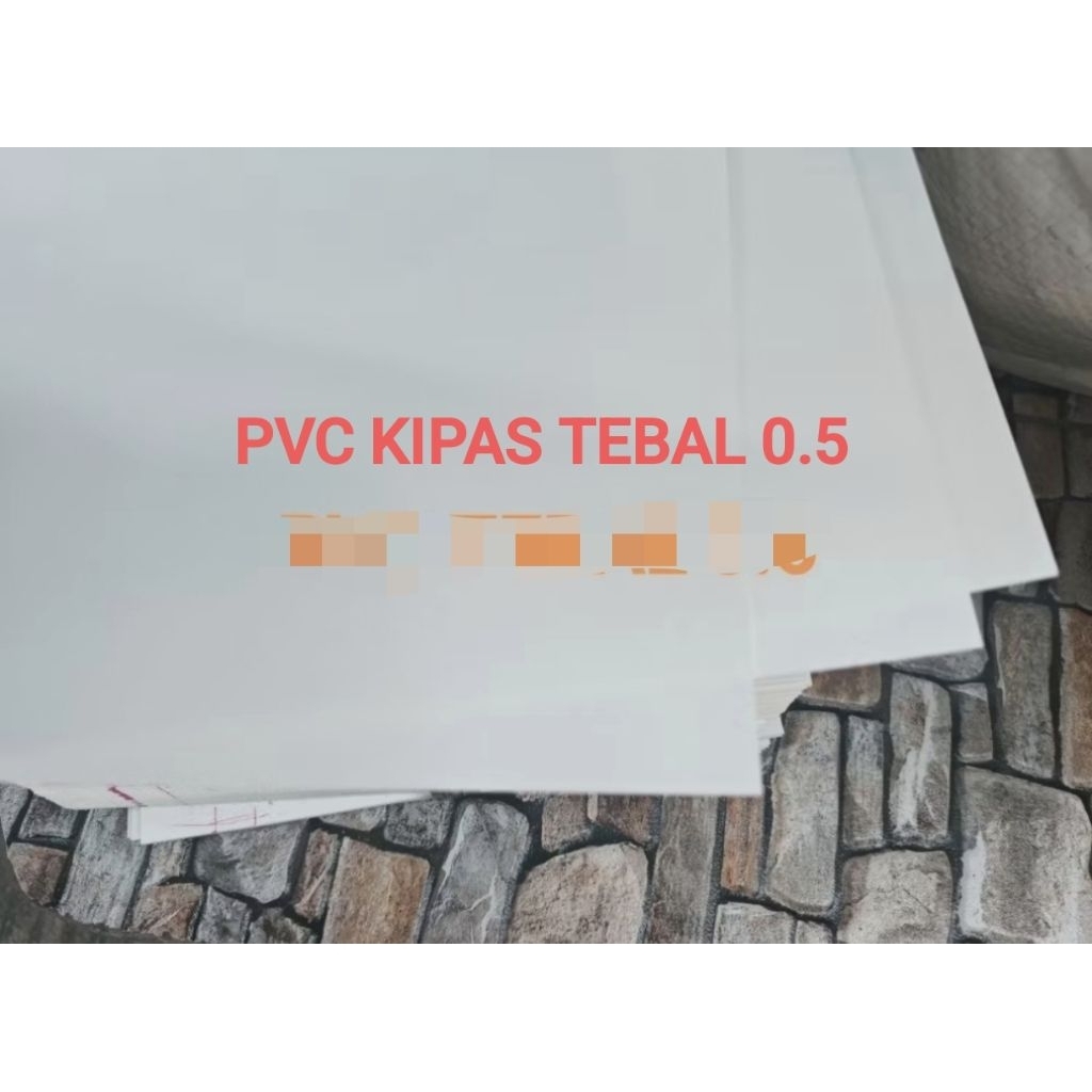 PVC kipas Polos lembaran uk 70cm x 100cm