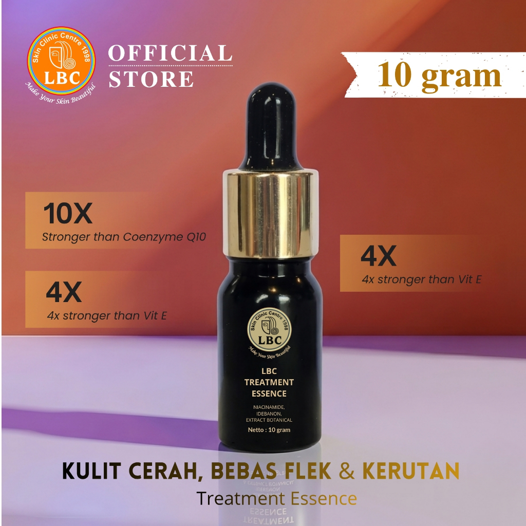 LBC-Treatment Essence  [10 ml ] | Mencerahkan Kulit | Menyamarkan Kerut Halus | Menyamarkan Flek