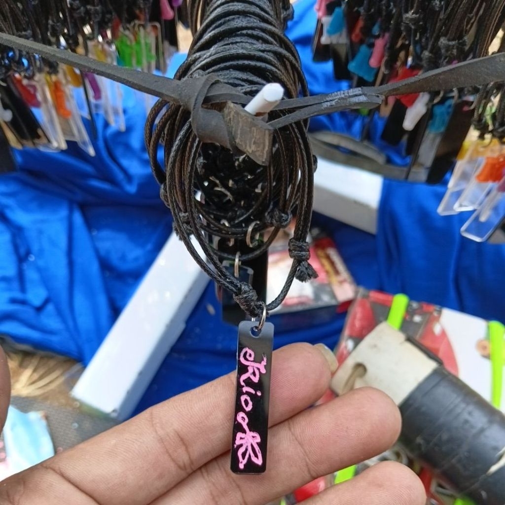 Gelang Nama Ukir akrilik